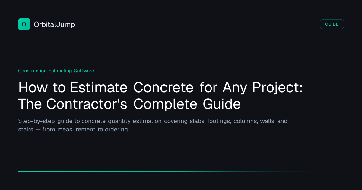 How to Estimate Concrete for Any Project: The Contractor's Complete ...