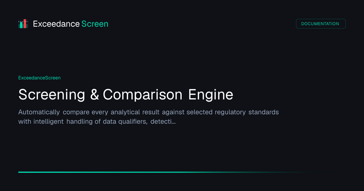 Screening & Comparison Engine — ExceedanceScreen | OrbitalJump